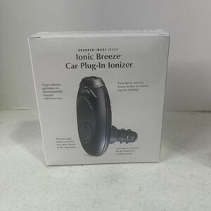 Sharper Image Ionic Breeze Car Plug-In Ionizer Air Purifier Black New Sealed